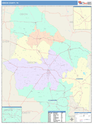 Gibson County, TN Wall Map