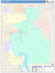 Hardin County, TN Wall Map