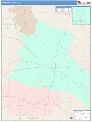 Haywood County, TN Wall Map