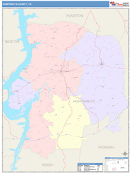 Humphreys County, TN Wall Map