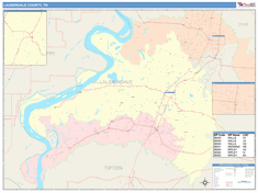 Lauderdale County, TN Wall Map