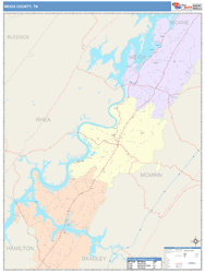 Meigs County, TN Wall Map