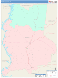 Perry County, TN Wall Map