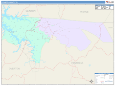 Pickett County, TN Wall Map