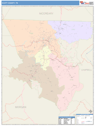 Scott County, TN Wall Map