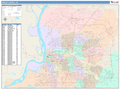 Shelby County, TN Wall Map