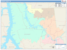 Stewart County, TN Wall Map