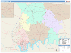 Sumner County, TN Wall Map