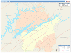 Union County, TN Wall Map