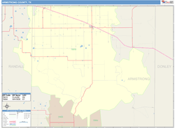 Armstrong County, TX Wall Map