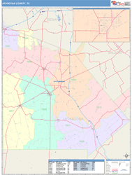 Atascosa County, TX Wall Map