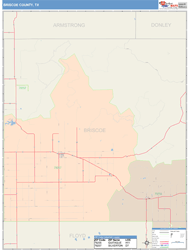 Briscoe County, TX Wall Map