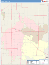 Castro County, TX Wall Map