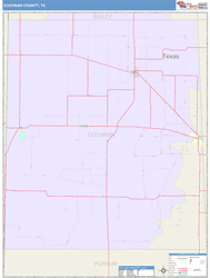 Cochran County, TX Wall Map