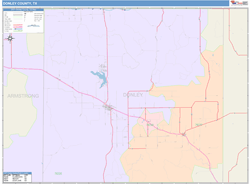 Donley County, TX Wall Map