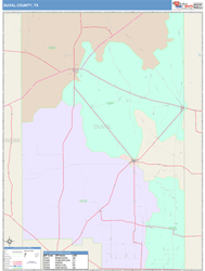 Duval County, TX Wall Map