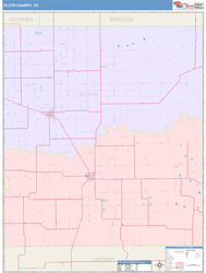 Floyd County, TX Wall Map