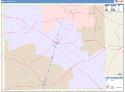 Frio County, TX Wall Map