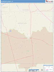 Glasscock County, TX Wall Map