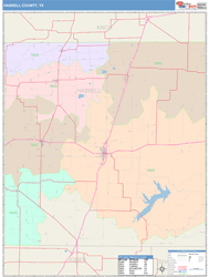 Haskell County, TX Wall Map