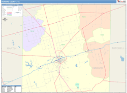 Howard County, TX Wall Map