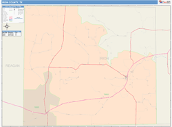 Irion County, TX Wall Map