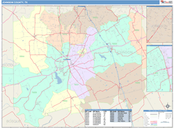 Johnson County, TX Wall Map