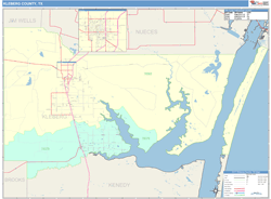 Kleberg County, TX Wall Map