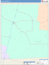 La Salle County, TX Wall Map