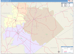 Lavaca County, TX Wall Map