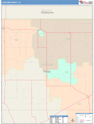 Lipscomb County, TX Wall Map