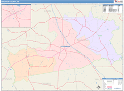 Madison County, TX Wall Map