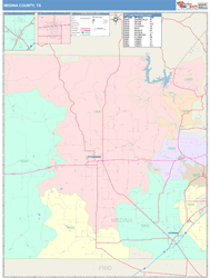 Medina County, TX Wall Map