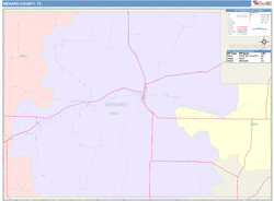 Menard County, TX Wall Map