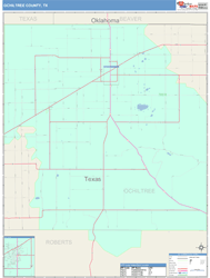 Ochiltree County, TX Wall Map