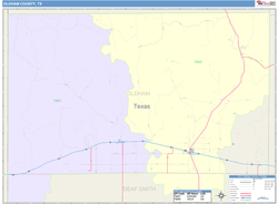 Oldham County, TX Wall Map