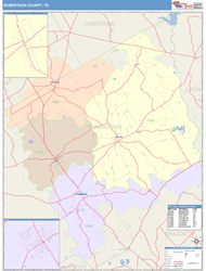Robertson County, TX Wall Map