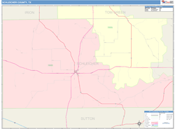 Schleicher County, TX Wall Map