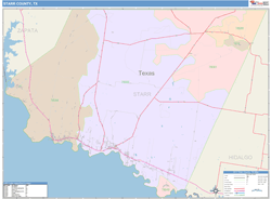 Starr County, TX Wall Map