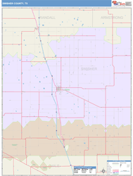 Swisher County, TX Wall Map