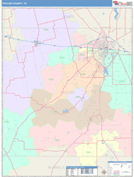 Taylor County, TX Wall Map