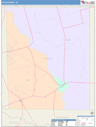 Upton County, TX Wall Map