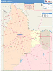 Wilbarger County, TX Wall Map