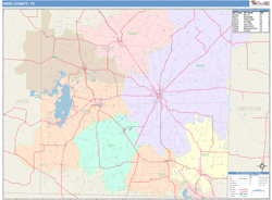 Wise County, TX Wall Map