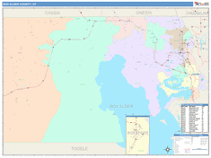 Box Elder County, UT Wall Map