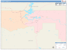 Daggett County, UT Wall Map