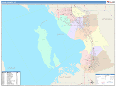 Davis County, UT Wall Map