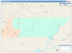 Garfield County, UT Wall Map