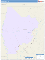Grand County, UT Wall Map