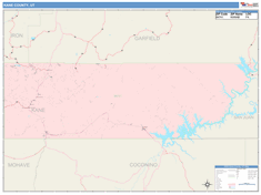 Kane County, UT Wall Map